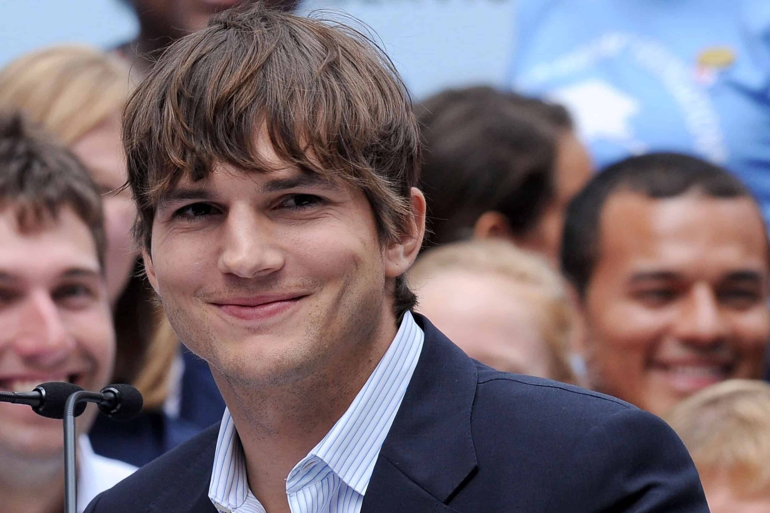 Ashton Kutcher At The Press Conference For Entertainment Industry Foundation