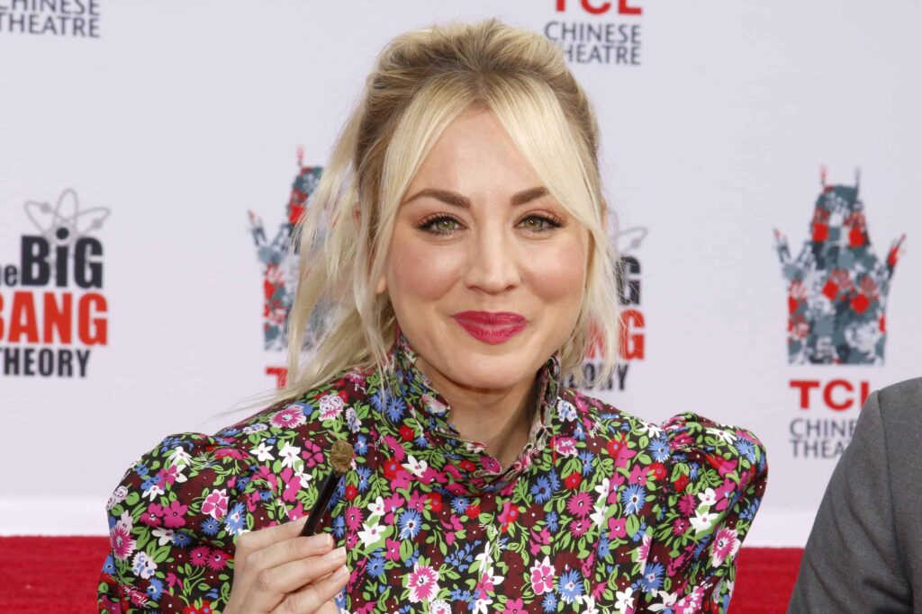 Kaley Cuoco At The Handprints Ceremony For 'the Big Bang