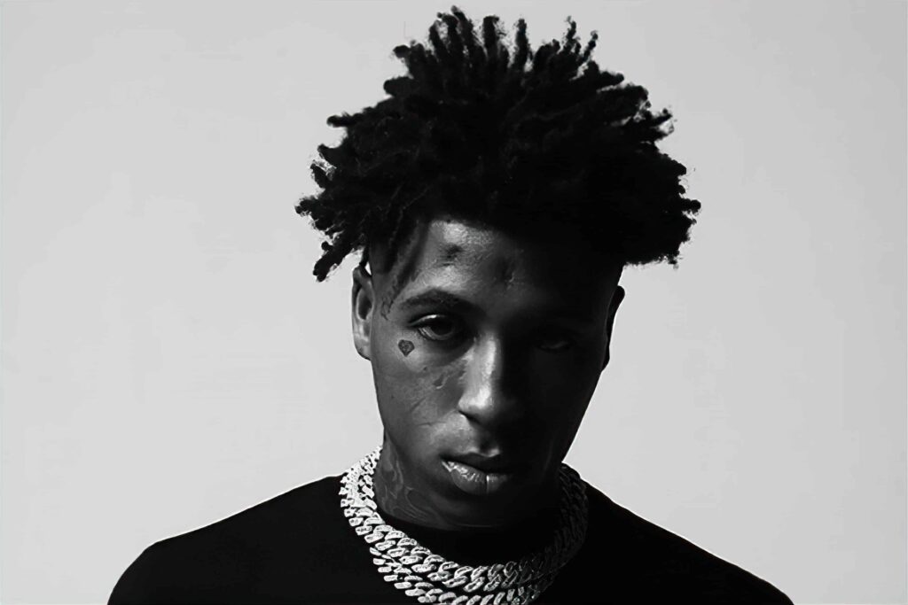 NBA YoungBoy Photo Black and White
